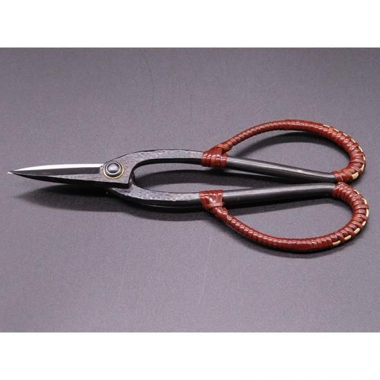 Ciseaux à bonsaï à long manche – Manche recouvert de rotin, acier de qualité supérieure