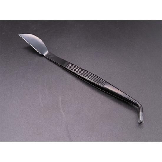 Pince à bonsaï courbée – 210 mm, acier inoxydable noir