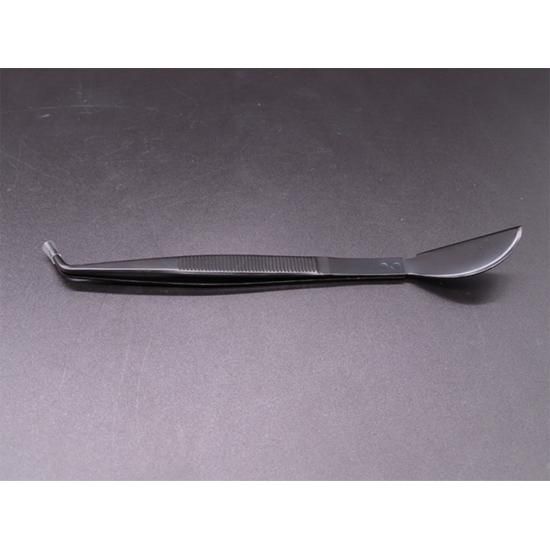 Pince à bonsaï courbée – 210 mm, acier inoxydable noir