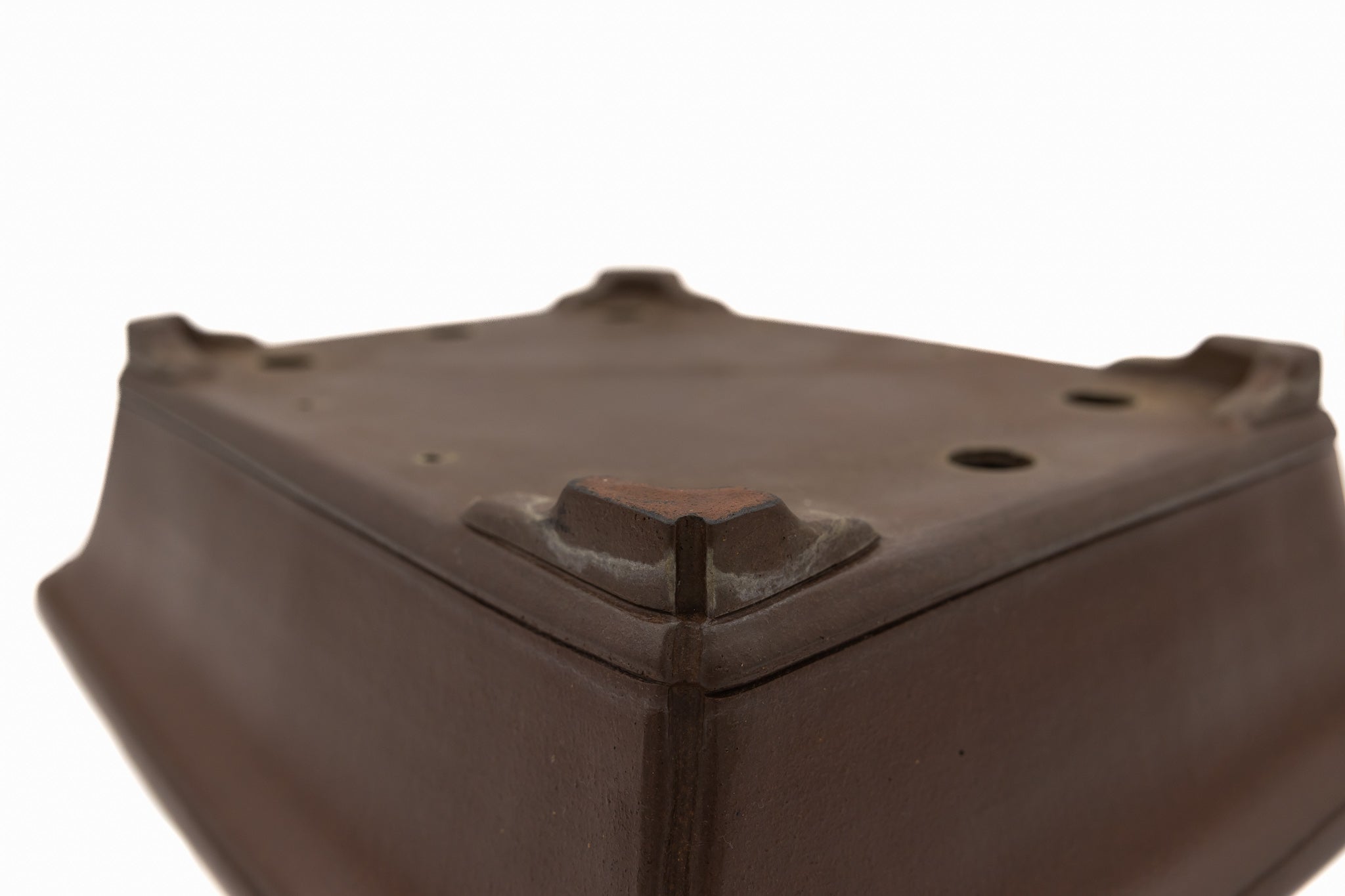 Grand pot rectangulaire pour bonsaï – émaillé, bord plat, bordure inférieure décorative Grand pot rectangulaire pour bonsaï – émaillé, bord plat, bordure inférieure décorative
